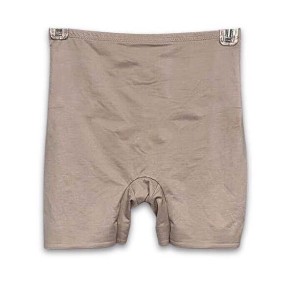 TC Shapewear Bike Shorts Pull On Firm Control Stretch Shaping Beige W XXL NWOT - Picture 1 of 7